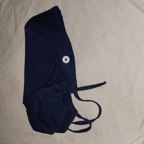 *BUNDLE* set of 2 navy blue scrub bonnets - Picture 2 of 3